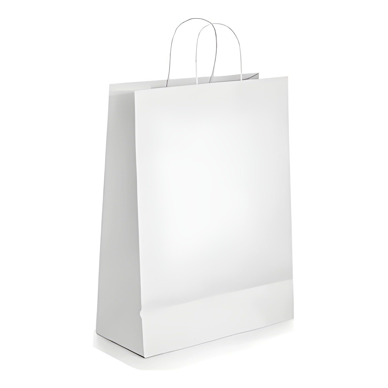 Kraft Paper Bags 8x4x10 inch (White ) Twisted Handle
