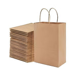 Kraft Paper Bags 10x5x13 inch (Brown) Twisted Handle